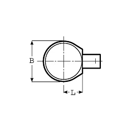 Maul-Einsteckwerkzeug 27x36 SW 164 mm