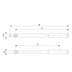 Elektronischer Drehmoment- und Winkelschrauber 0.6 - 12 Nm mit Memory/USB & rechteckiger 9x12 Werkzeuge