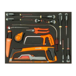 Werkzeugsortiment mit 4 Einlagen 195-tlg