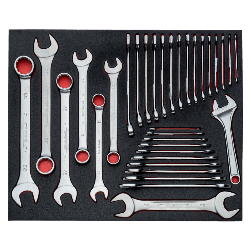 3/3 Einlage Schraubenschlüssel 33-tlg