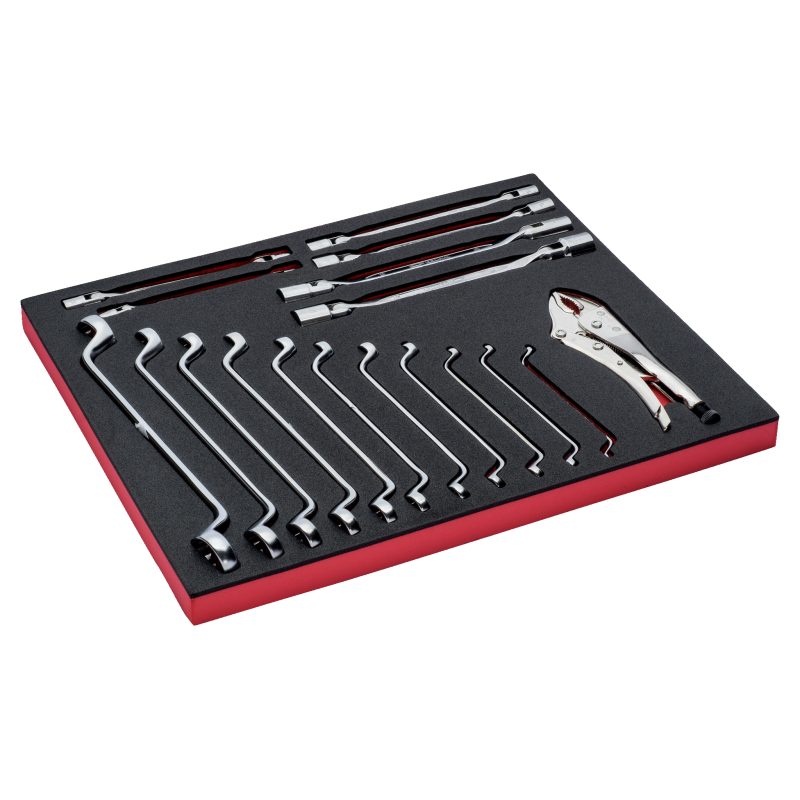 3/3 Einlage Schraubenschlüssel + Gripzange 18-tlg