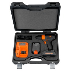 Akku-Bohrmaschine 1/2" mit 13 mm Schnellspannfutter inkl. 2 Lithium-Ionen-Akkus und Ladegerät im H