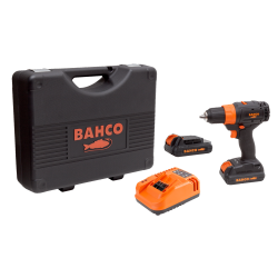 Akku-Bohrmaschine 1/2" mit 13 mm Schnellspannfutter inkl. 2 Lithium-Ionen-Akkus und Ladegerät im H